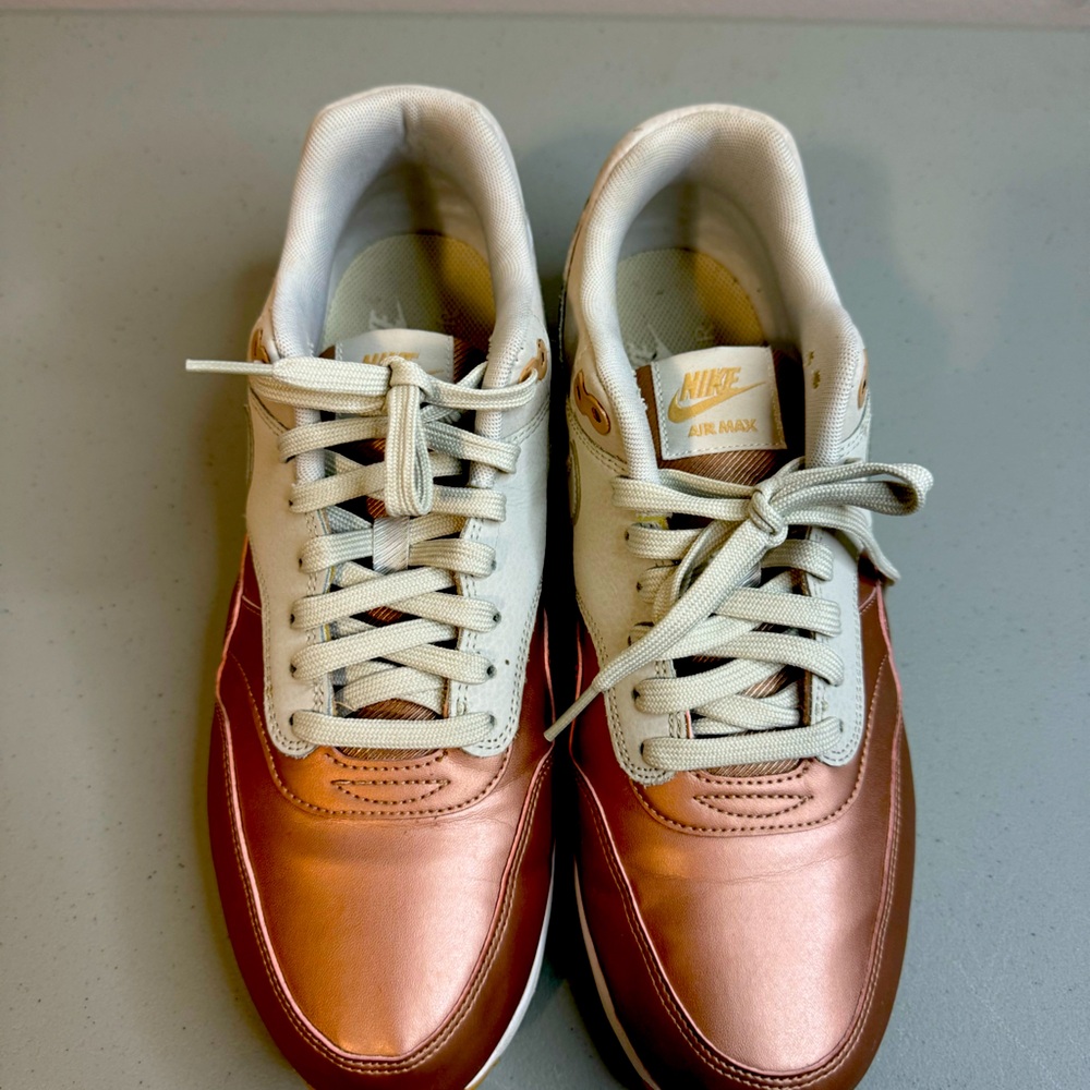 Copper and light gray Nike Size 12 sneakers